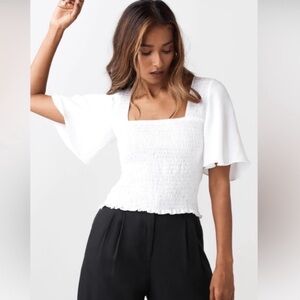 Betta square neck reversible blouse